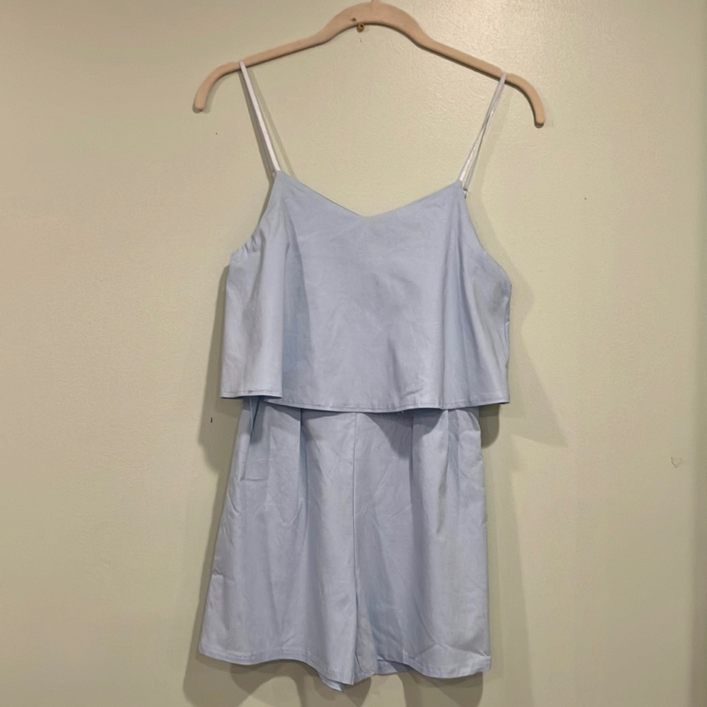 ABL Med  blue  romper spaghetti straps